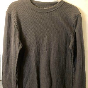 Black Plain Thermal Men
